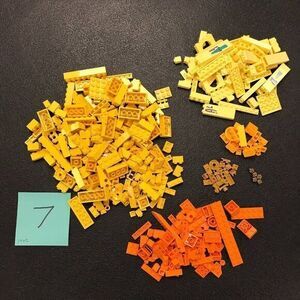 Yellow Orange and Gold Lego - mostly specialty pieces 14 oz‎